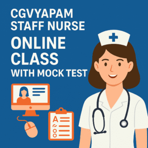 CGVYAPAM STAFF NURSE EXAM 2025 TEST SERIES